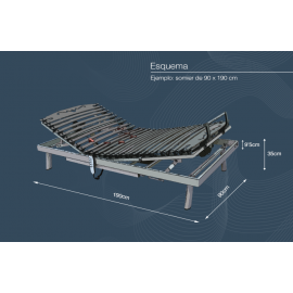 Somier Articulado Pardo Kineo 4M